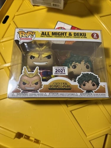Funko Pop!  My Hero Academia 2-Pack All Might & Deku Funimation W/Protector