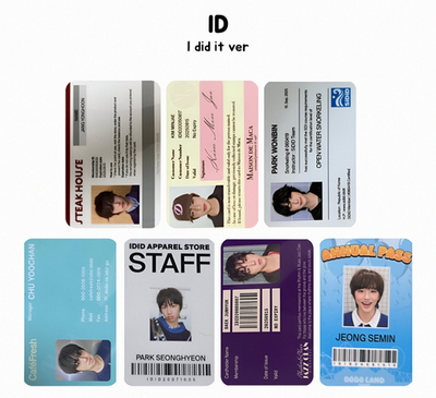IDID - I did it. Album Official book/ ice camp/dodo PHOTOCARD KPOP