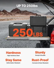 Heavy Duty Drawer Slides 16inch, 1 Pair Locking Drawer Slides 250lbs Load Capaci