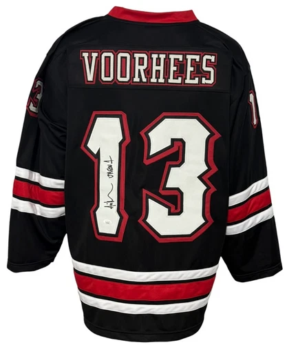 Ari Lehman Jason Voorhees "Friday the 13th" Autographed Hockey Jersey JSA Aut...