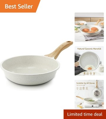 Induction Compatible 8 Inch Nonstick Chef Pan with Heat Resistant Handle