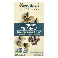 Himalaya Triphala 60 Caplets Gluten-Free, GMP Quality Assured, Organic