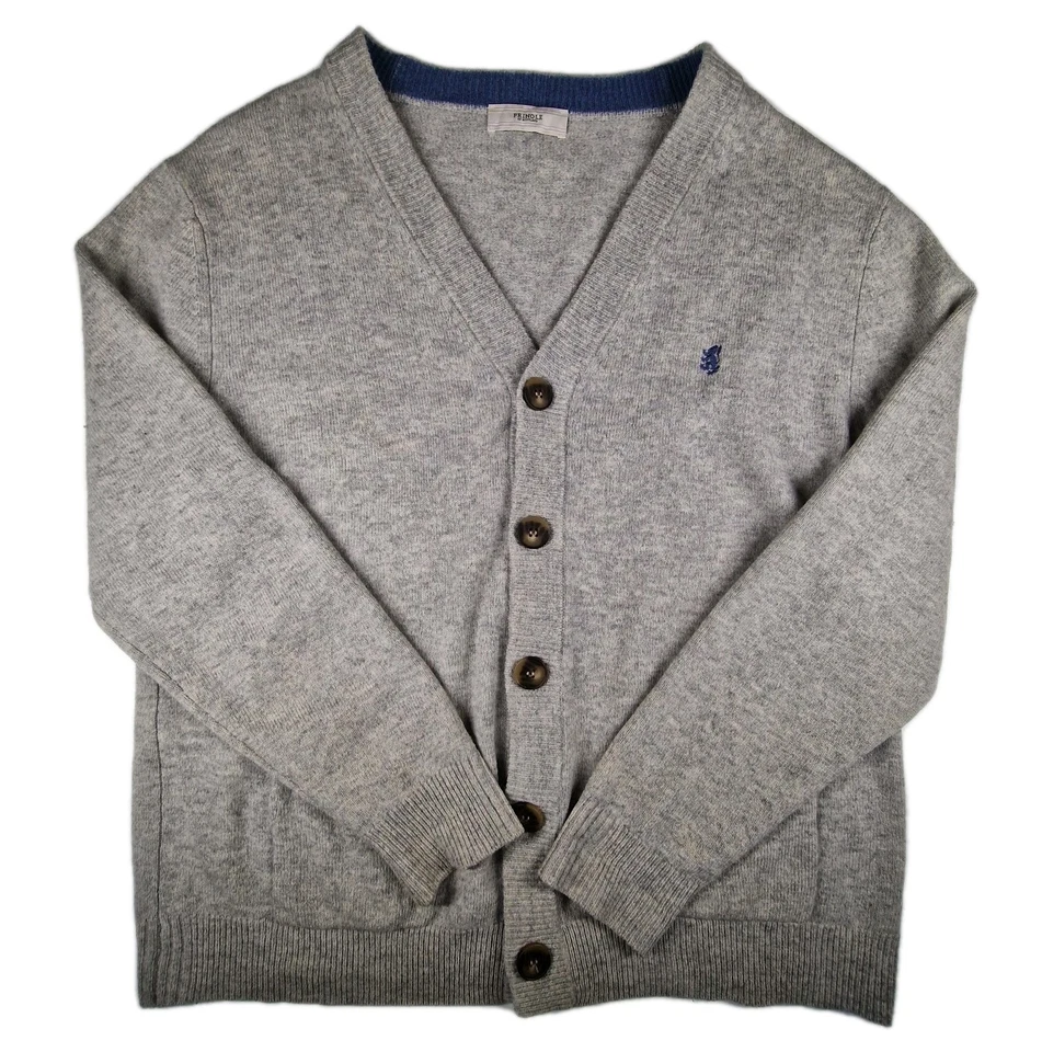 Pringle of Scotland Lambswool Cardigan Grey XL 100% Wool V Neck Button Knit - Image 2 of 4