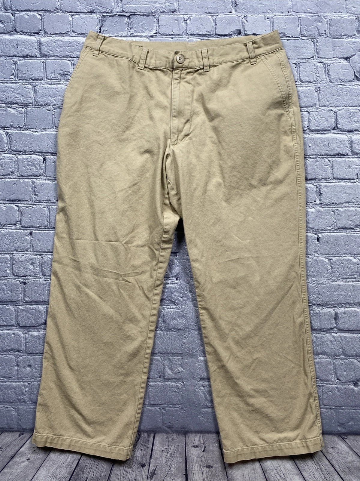 Patagonia Men's 38x28 (36x28) Khaki Duck Pants 100% Cotton Canvas Gorpcore Hike