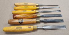 Vintage Marples Boxwood Bench Chisel Set of 6...