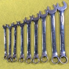 Sk 9 Piece Metric Combination Wrench Set 7-15mm Box Endopen End Made In Usa