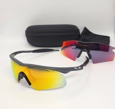 OAKLEY M FRAME Metallic Grey Smoke Hybrid Red New Aftermarket Fire POLARIZED