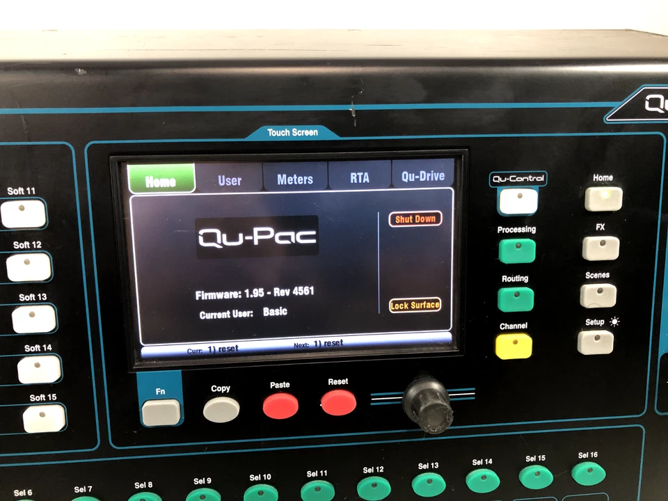 Allen & Heath Qu-Pac 22-in / 12-out Rackmountable Digital Mixer / WORKING! - Image 3 of 4