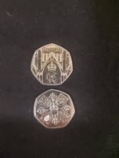 2022 2023 Uncrowned King Charles III Coronation 50p Coins Nice Circulated Cond.