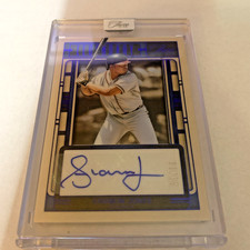 2025 Panini Three And Two Legendary LS-AJ Andruw Jones Auto Blue /32