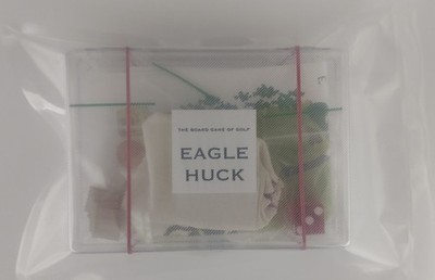 eagle huck golf board game - red feather edge dice