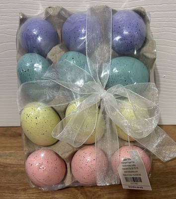 Hobby Lobby Speckled Easter Eggs  12 Count Carton Pastels  NEW