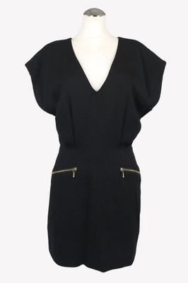 French Connection Damen Kleid Gr. 34 (UK 8) Schwarz Etuikleid Dress