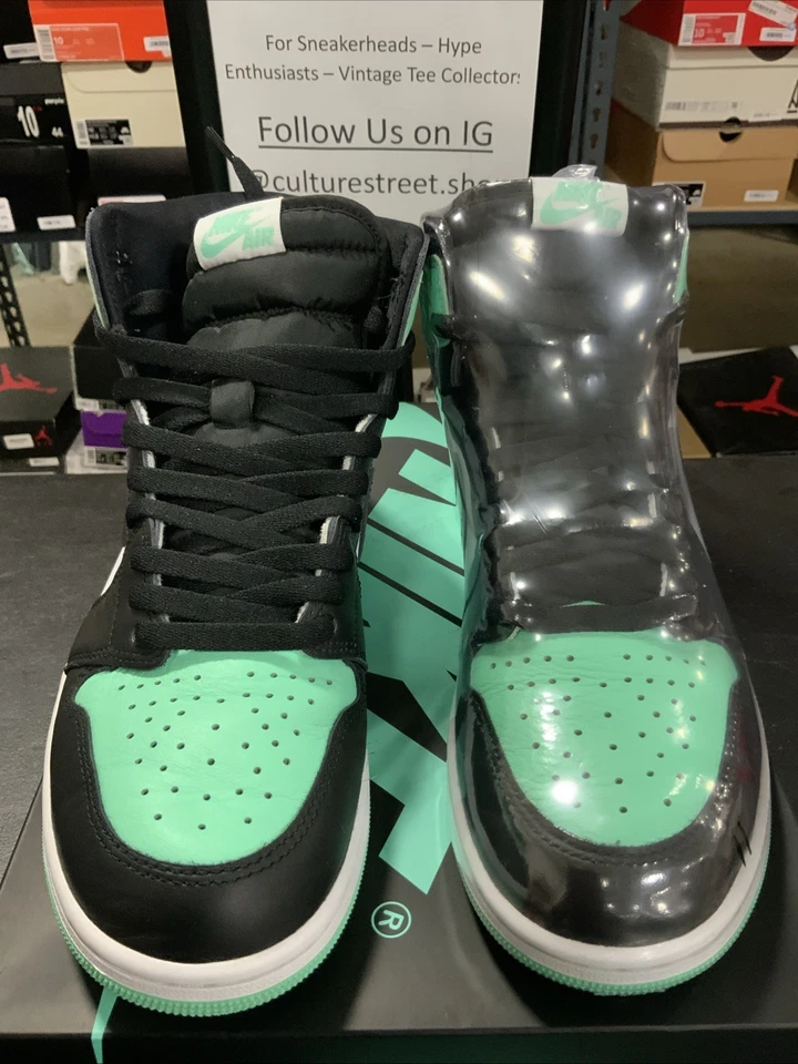 Talla 11 - Air Jordan 1 Retro OG Alto Verde Brillo Foto 2 de 4