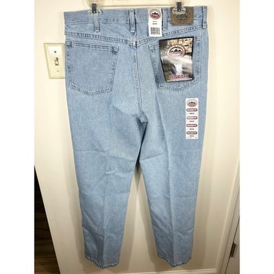 Wrangler Blue Ridge Relaxed Light Wash Denim Jeans Mens 36x30 NWT Casual Outdoor