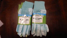 Expert Gardener Jersey Garden Gloves Size Small 4 Pairs with Dots