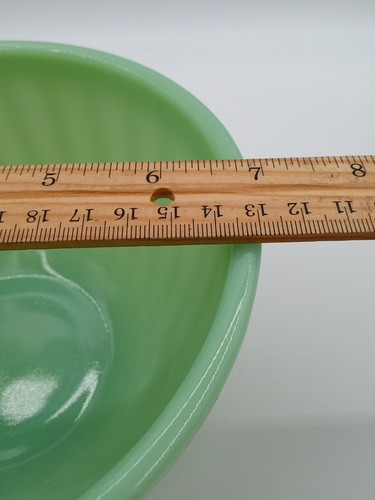 Vintage Fire King Jadeit Swirl Rührschüssel 7 Zoll Ofengeschirr Made in USA - Bild 5 von 6