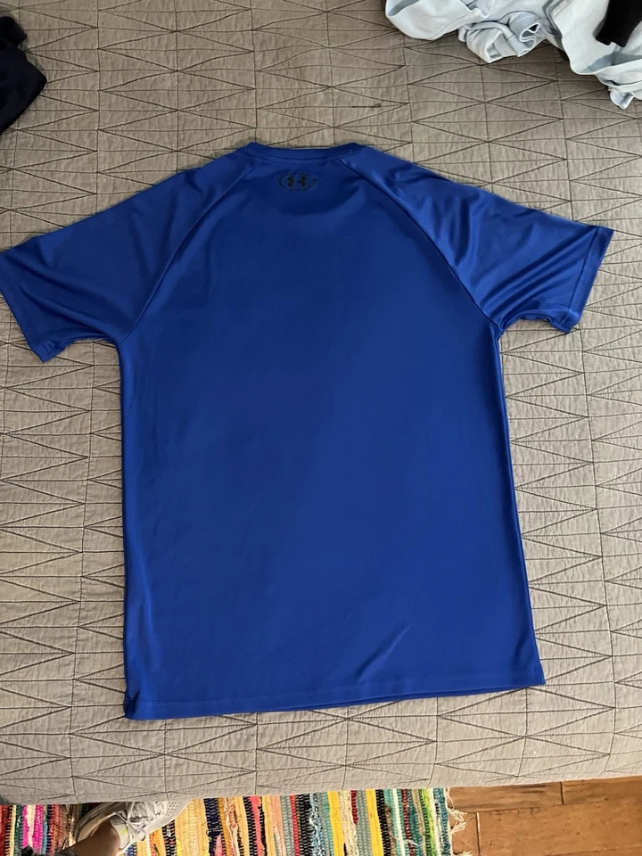 Under Armour Loose Tshirt T-Shirt Size Youth Medium Bright Blue - Image 2 of 3