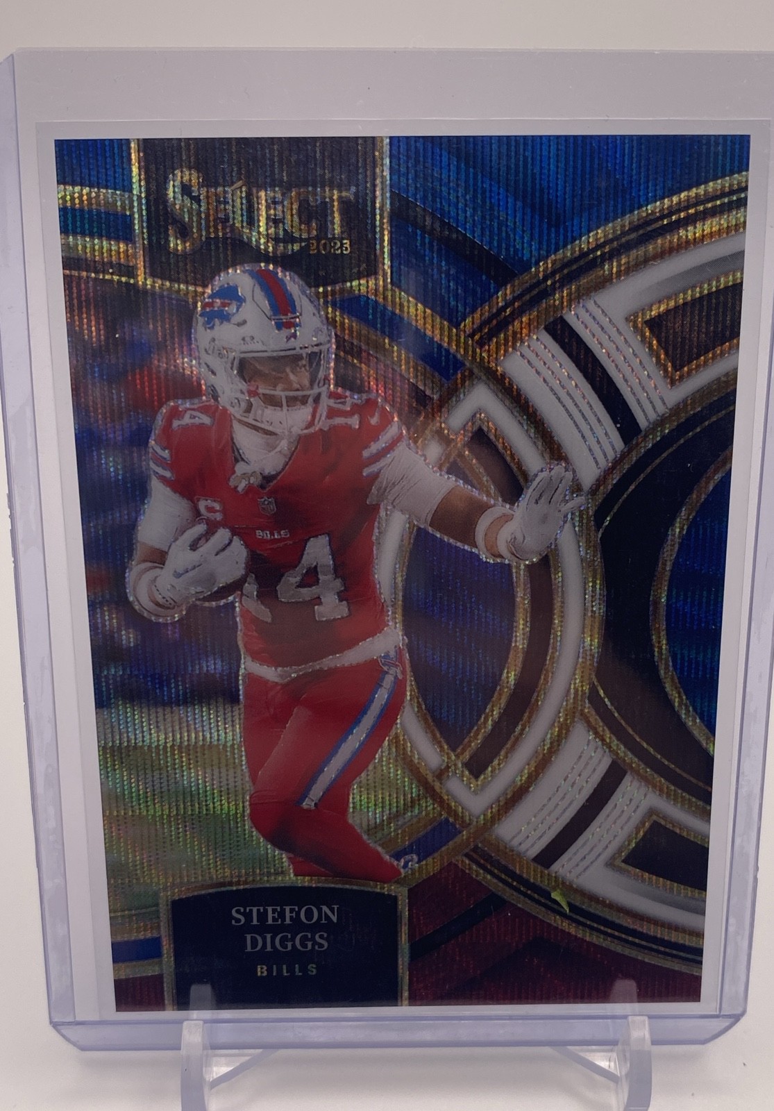 2023 Panini Select Premier Level Stefon Diggs #187 Tri-Color Prizm 168/225 Bills