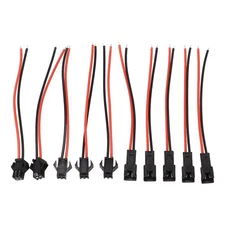 Multipurpose 10PCS SM 2Pins 2P Connector Cable Set for Curtain Light and More