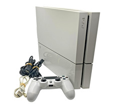 Sony Playstation 4 White 500gb PS4 Console CUH-1116A Used Controller Cables