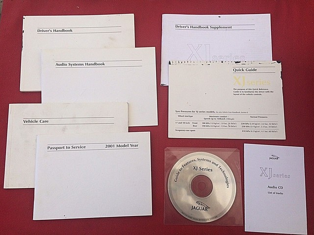 2001 Jaguar XJ Series Owner’s Manual Set | eBay