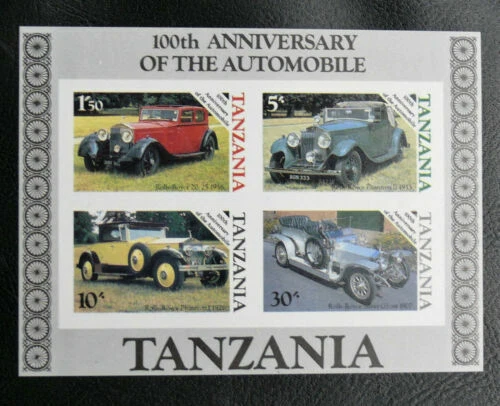 Timbres sur les voitures et l'automobilisme blocs