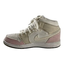 Nike Air Jordan 1 Light Mid Pastel Grind Size 5.5Y Pink White DJ0338-100