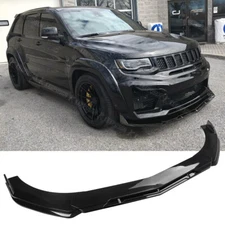 For Jeep Grand Cherokee SRT SRT8 Front Bumper Lip Splitter Glossy Black Spoiler