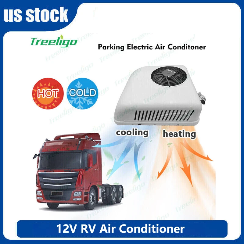 12V RV Air Conditioner Electric Rooftop AC Unit Fit motorhome
