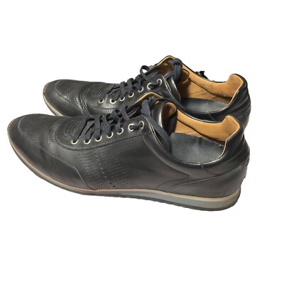 Magnanni Pueblo 14804 Black Leather Casual Sneakers Shoes Lace up Men's Sz  13 M