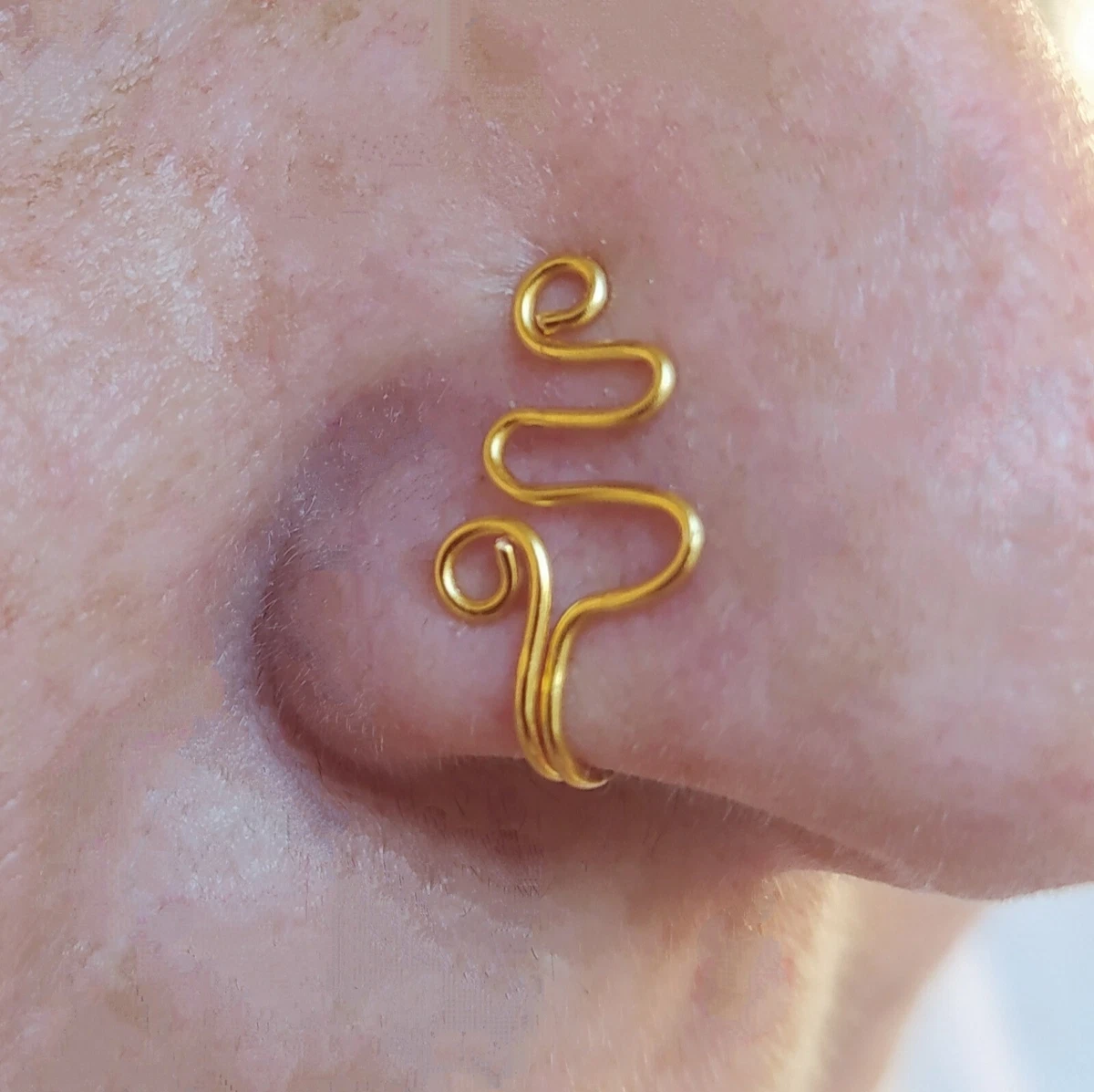 Cute fake 2024 nose rings