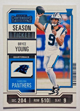 2023 Panini Contenders Football #15 BRYCE YOUNG RC Rookie Ticket PANTHERS