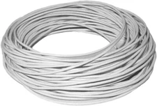 White Round Leather Cord Genuine Cowhide String 1mm 1.5mm 2mm 5 Yards