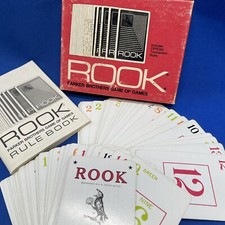 Rook Card Game 1972 Parker Brothers With Box And Instructions Vintage Red Pack