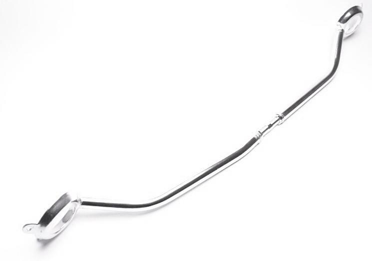 Barre anti-rapprochement avant en alu pour OPEL Corsa C de 2000 à 2006 de couleur argent