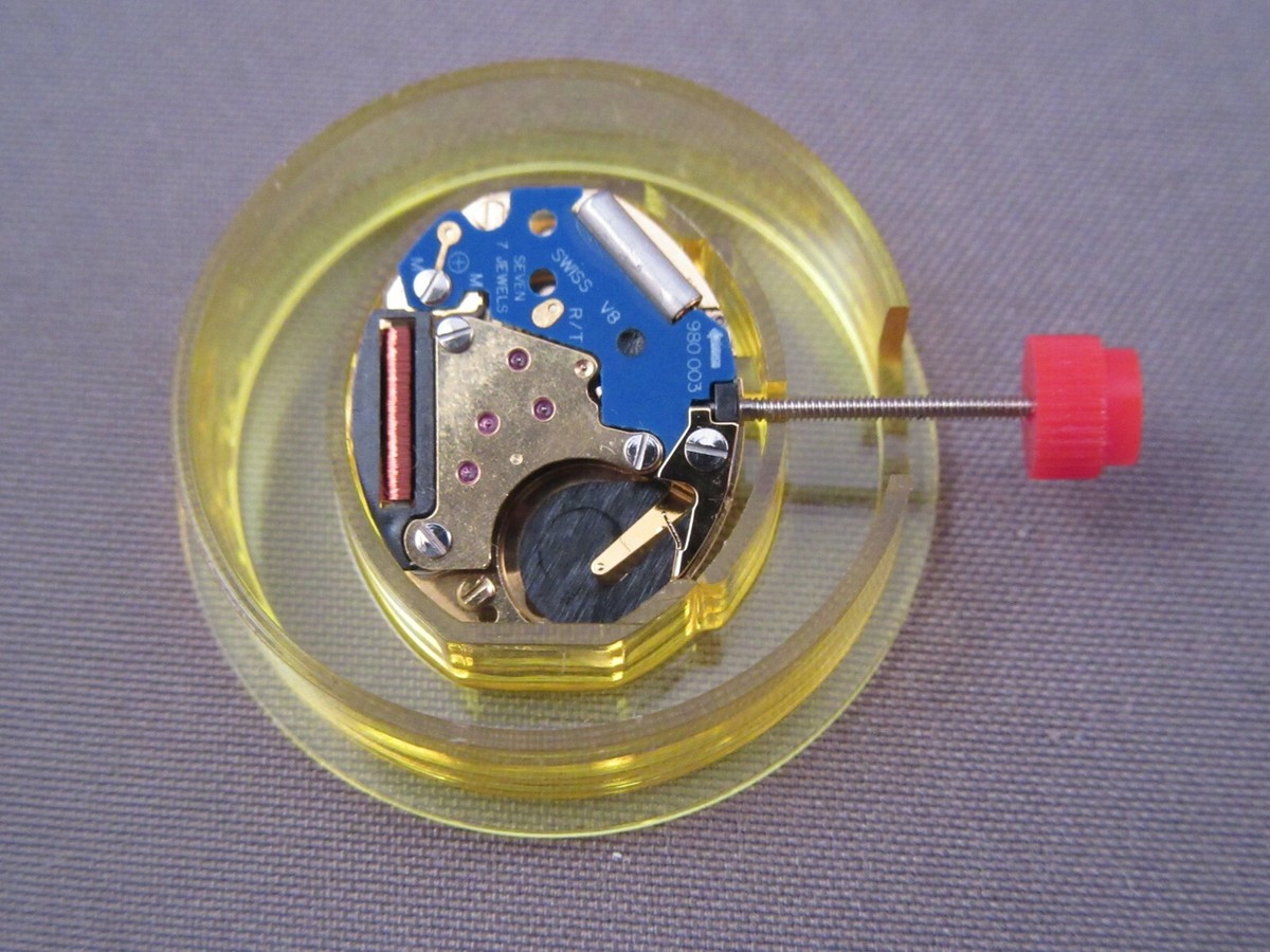 Mouvement à Quartz ETA 980.003 - Taille 5 1/2 Ligne, Batterie 317, Neuf Avec étiquettes