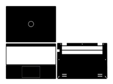 Carbon Vinyl Laptop Sticker Decals Skin Cover for Dell Inspiron 13Pro 5320 13"