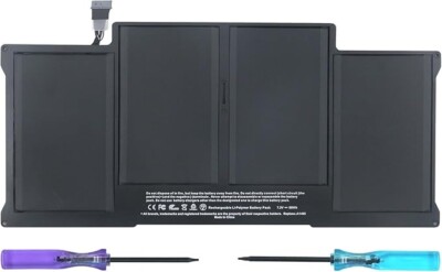 Batterie Pour MacBook Air 13" A1466 A1369 - 55Wh - Compatible 2010 à 2017 - Garantie 12 Mois