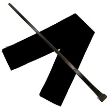 14" Hand Carved Mahogany Wood Credence Wizards Magic Wand Wicca Pagan w/Free Bag