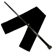 14" Hand Carved Mahogany Wood Credence Wizards Magic Wand Wicca Pagan w/Free Bag