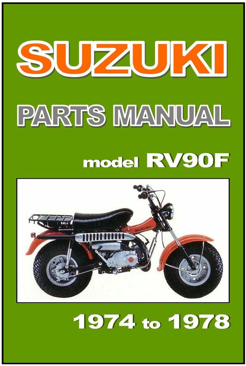 スズキ　バンバン rv90 オーナーズマニュアル　2冊セット パーツカタログ スズキ バンバン 90 パーツカタログ オーナーズマニュアル 2冊セット