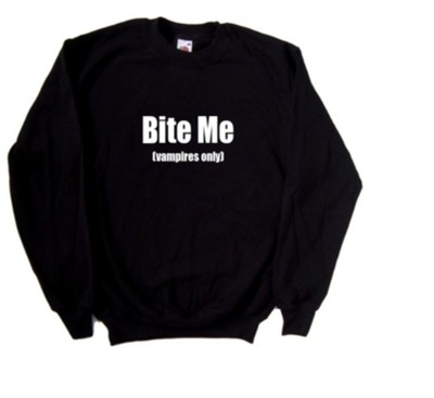 Lustiges Sweatshirt Bite Me (nur Vampire)