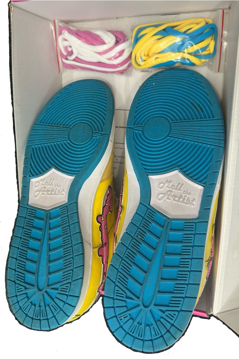 Mell the Artist D'oh!-Nut Dunks (US Size 13) With OG Box & 2 extra