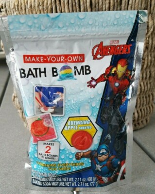 Marvel Avengers ~ Bath Bomb Mold Apple Scent ~ Make Your Own ~ Makes 2 Bath Bomb