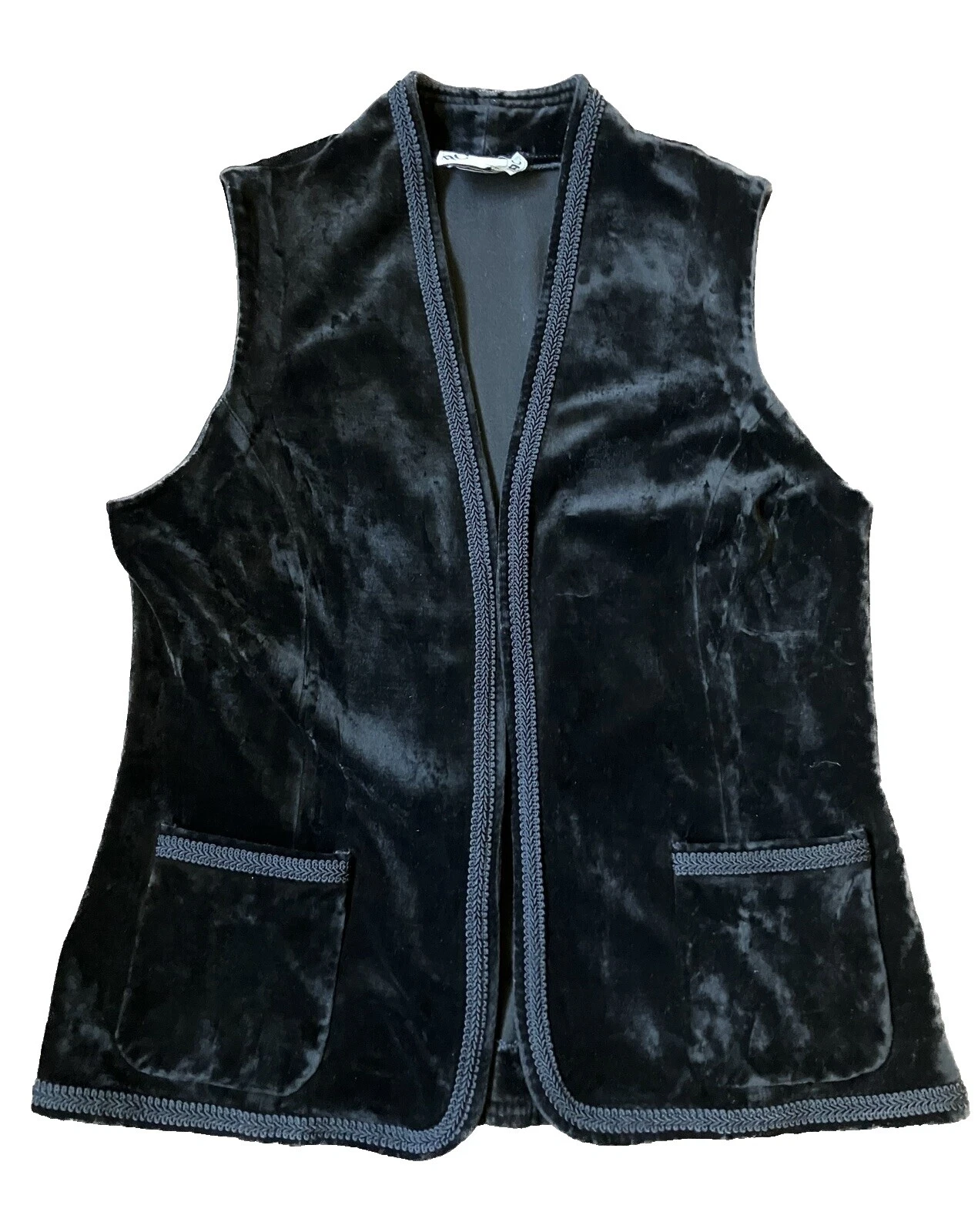 Chaleco Tamaño Regular de terciopelo Vintage abrigos, chaquetas y chalecos para Mujeres