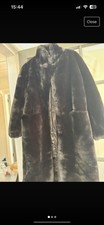 Ladies Faux Fur Coat Size L