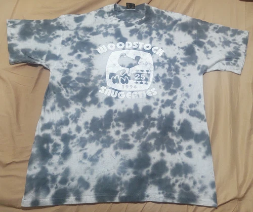 Woodstock 25 Saugerties Concert T-Shirt Single Stit 1990s vintage concert t-shirt, vintage, size XL, single stitch, B+ condition