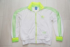 ADIDAS tuta neon giamaica adicolor firebird giacca rasta chile62 bianco L