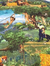 Disney Jungle Book Fabric 3 Yards Prewashed Cotton Quilt F42